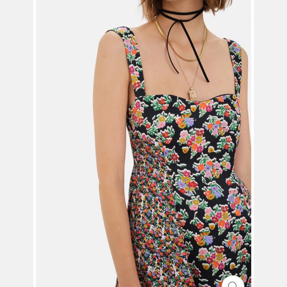 Floral Black Dress